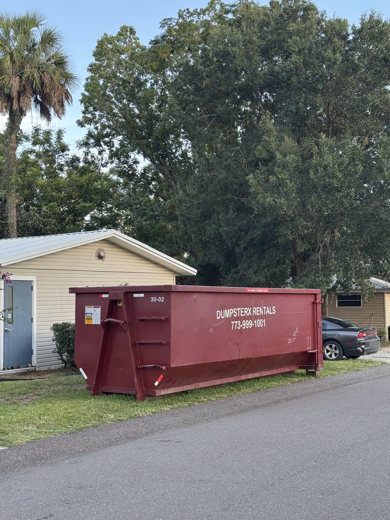 30 yard DumpsterX roll-off dumpster